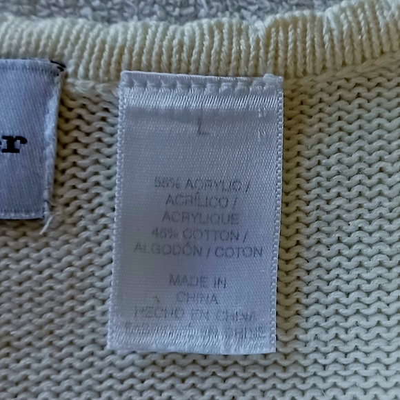 ALFRED DUNNER Embroidered Knit Cardigan, size L - Picture 12 of 15